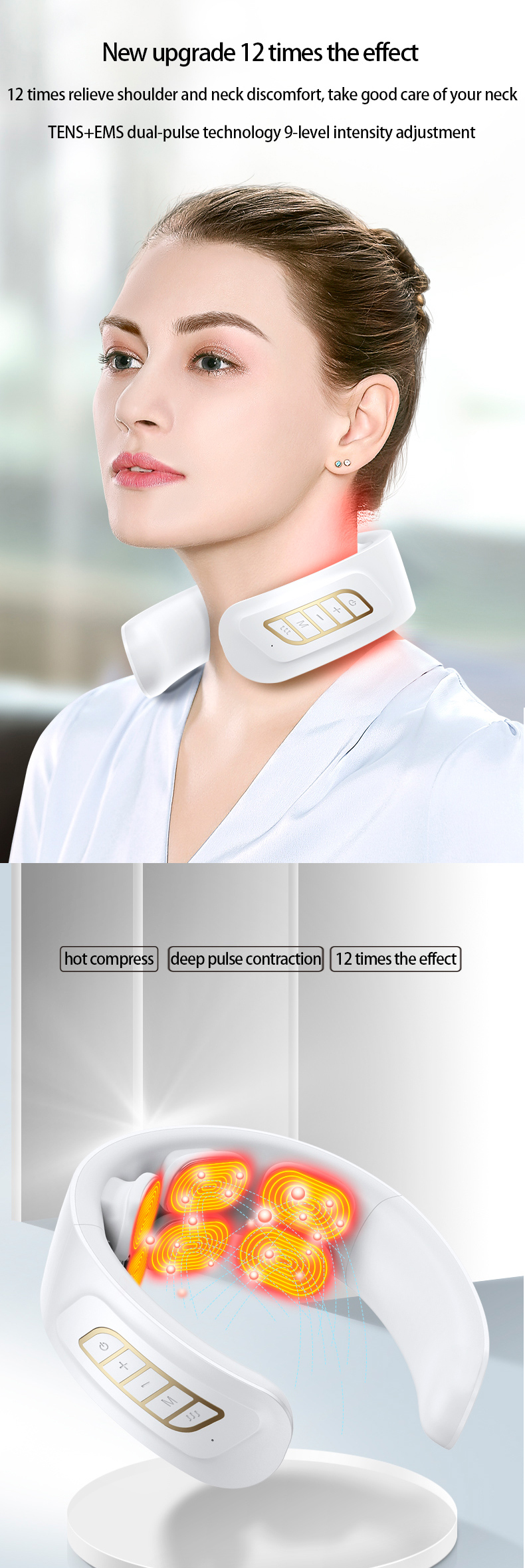 neck massager neck and shoulder massage electric neck massager shiatsu neck massager ems neck massager portable neck massager
